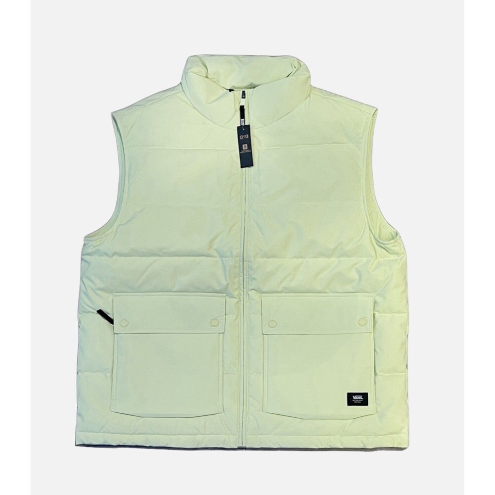 Brand New Mens Vans Miller MTE-1 Down Vest Shadow Lime Size Medium D3596